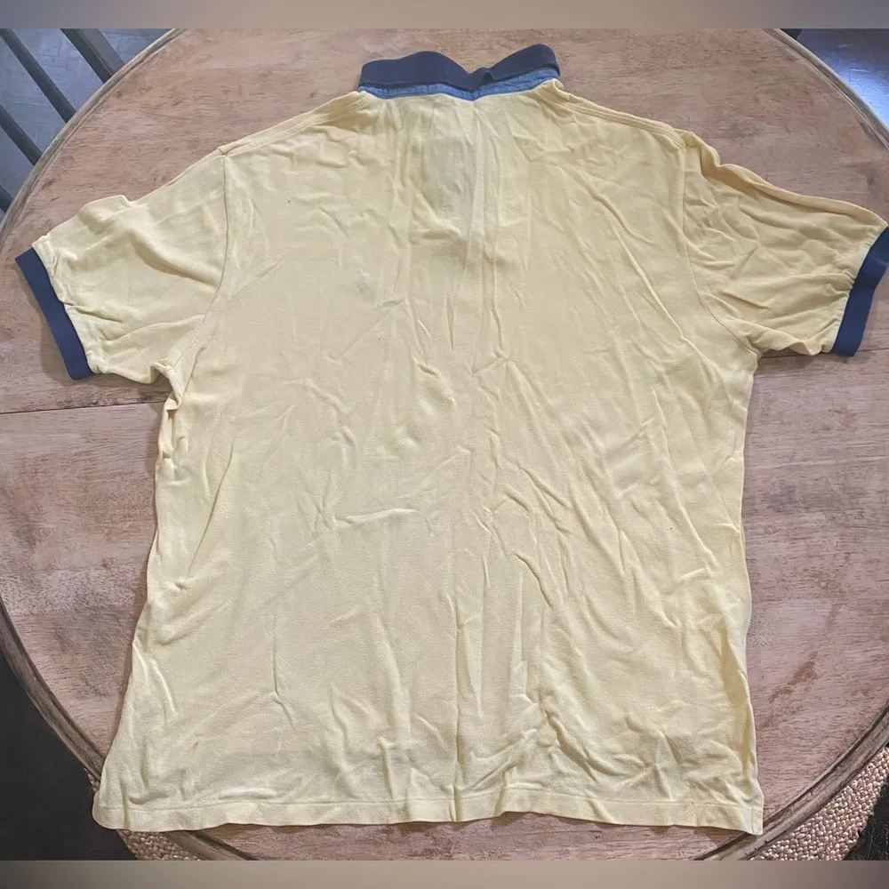 Polo by Ralph Lauren Men’s‎ Size XL Yellow Classic Mesh Polo Shirt